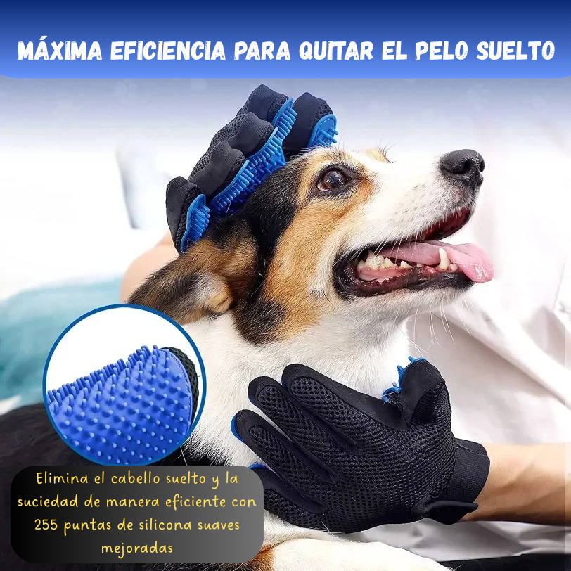 Guante Cepillo Quita Pelos para Mascotas